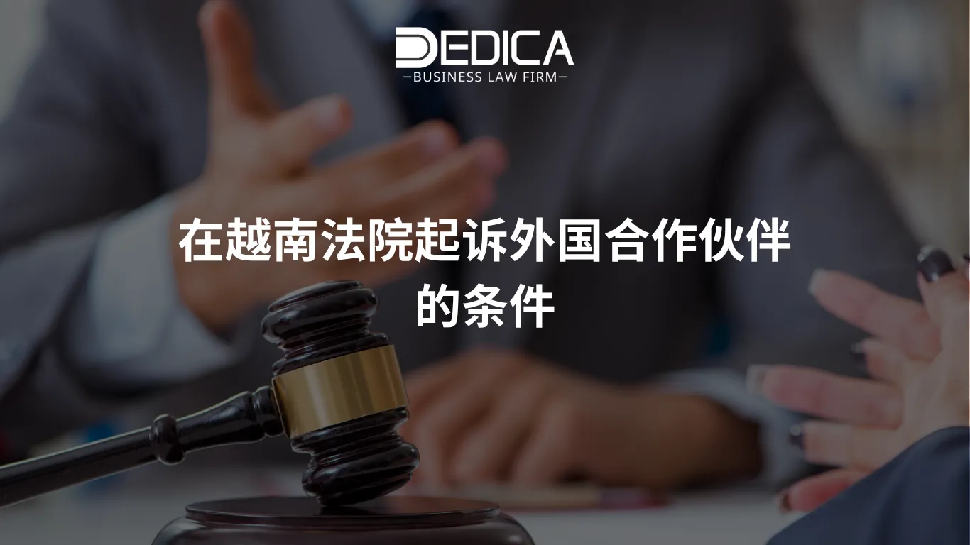 在越南法院起诉外国合作伙伴的条件