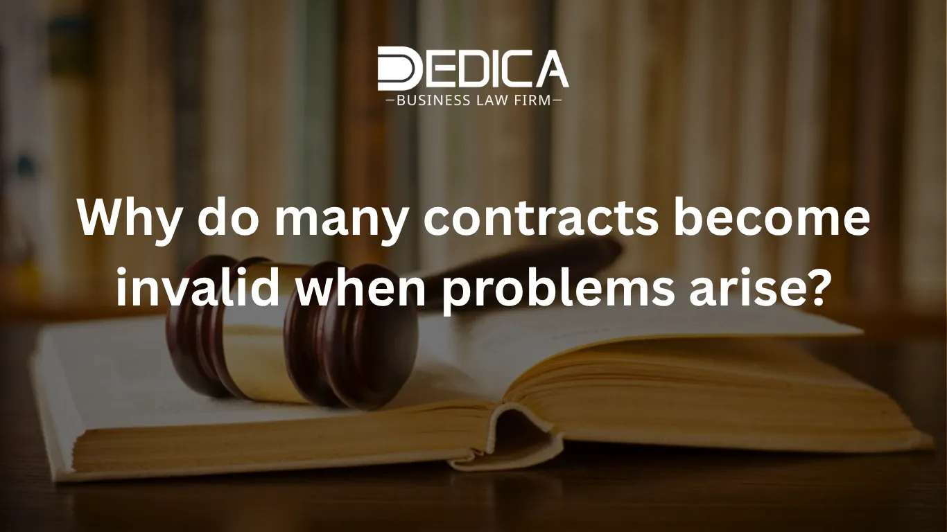 Why do many contracts become invalid when problems arise?