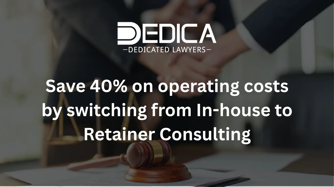 Save 40% on operating costs by switching from In-house to Retainer Consulting