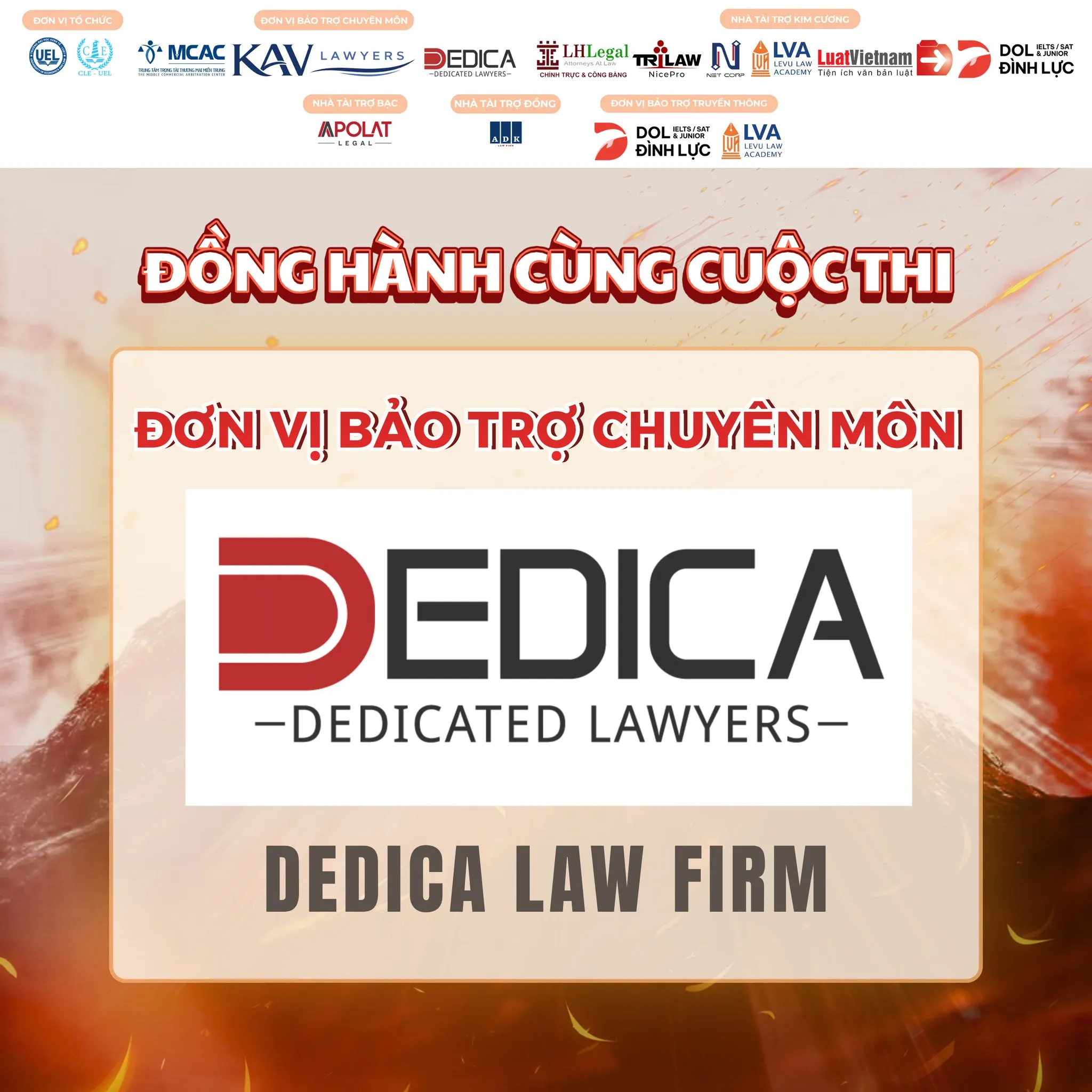 DEDICA is honored to be the Professional Sponsor of the “Justice Battle” Competition Season X - 2026