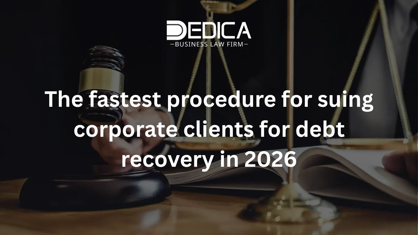 The fastest procedure for suing corporate clients for debt recovery in 2026