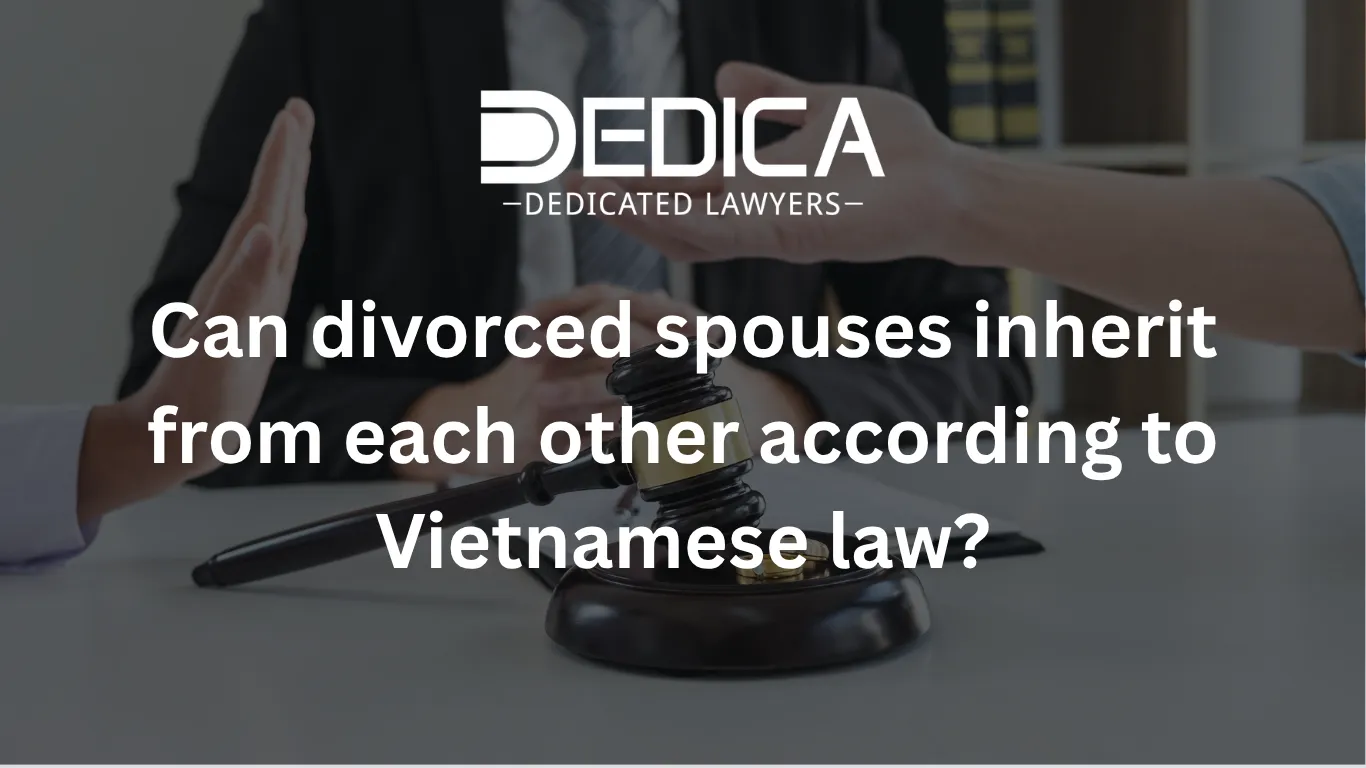 Can divorced spouses inherit from each other according to Vietnamese law?