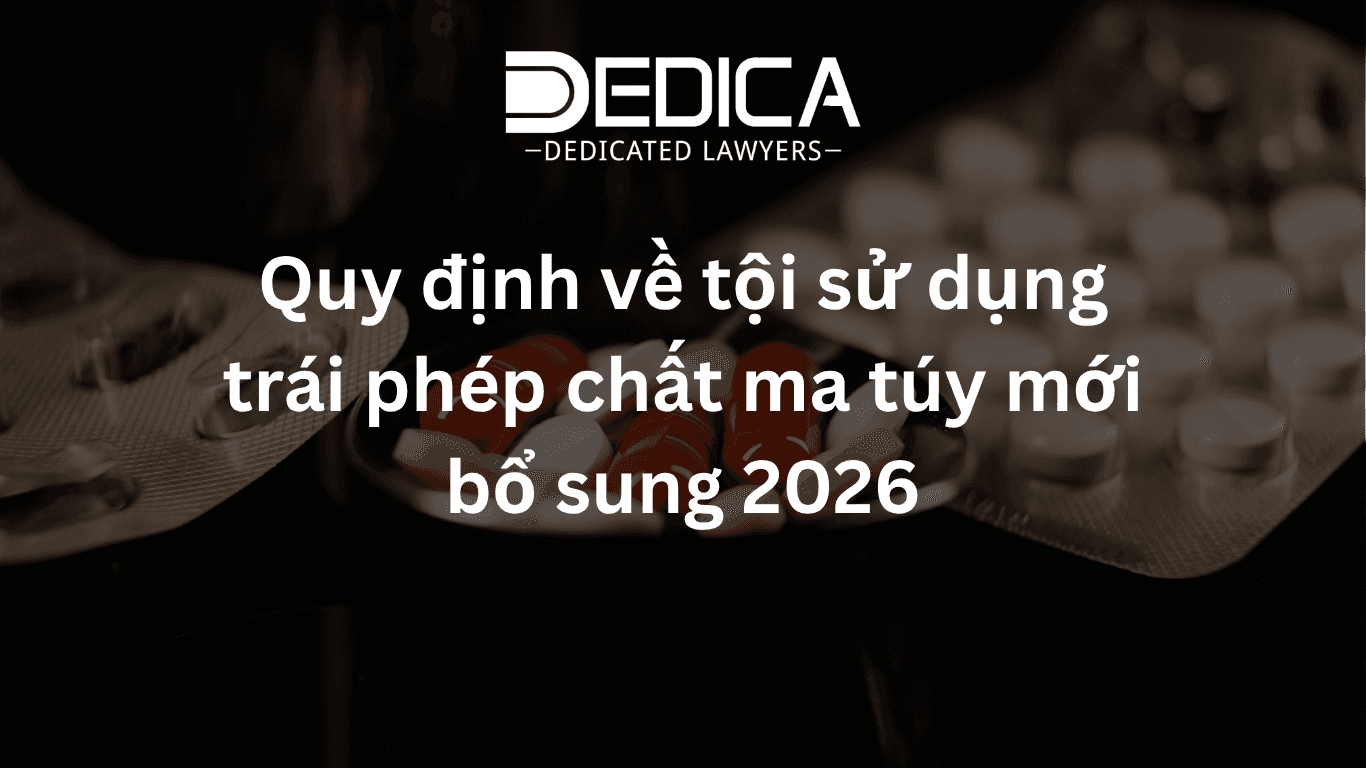 Quy định về tội sử dụng trái phép chất ma túy mới bổ sung 2026